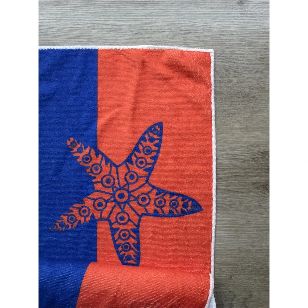 Orange Blue Sea Turtle Beach Towel High Quality Material 59